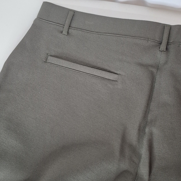 Quince Ponte Bootcut Pants Olive Green - Size XL Tall - Picture 10 of 16